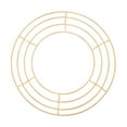 thumbnail image 1 of Metal Wreath Frame Wire Round Wreath Rings Wire Wreath Frame for New Year Party Gold 35cm, 1 of 8