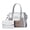 Gray upgrade to send a handbag., variant on New high-end shoulder bag women's large-capacity mother and child bag fashion handbag texture bright leather stone pattern messenger women's bag
