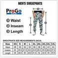 thumbnail image 5 of ProGo USA Men's Joggers Sweatpants Basic Fleece Marled Jogger Pant Elastic Waist (Slade Camouflage, 3X-Large), 5 of 6