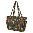 thumbnail image 2 of FORMRS Tote Bag for Women Quilted Large Capacity Travel Work Carry On Shoulder Handbag, Various Mushrooms Pattern, 2 of 7