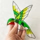 thumbnail image 4 of RKSTN a pendant Hummingbird Hanging Decoration Colorful Hummingbird Suncatcher Window Hanging Acrylic Crafts Home Decoration, 4 of 5