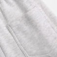 thumbnail image 4 of UAYOTSE Girls Sporty Plain Sweatpants Cotton Comfortable Wide Leg Casual Trousers Elastic High Waist Outdoor Trousers For Teenagers(10-12 Years,Light Gray), 4 of 7