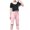 Pink, variant on ZACPNCV Toddler Girls Capris Leggings Cotton Pants Solid Color Stretch High Waisted Soft and Breathable Leggings Summer Clothes Black 10-11 Years