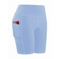 thumbnail image 3 of Funidos Plus Size Women's biker Shorts High-Waisted with Pockets Tummy Control Yoga workout Running Shorts for Women Moisture-Wicking Extended Sizes, 3 of 5