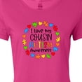 thumbnail image 4 of Inktastic I Love My Cousin Autism Awareness Women's T-Shirt, 4 of 5