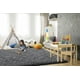thumbnail image 4 of Alfombra TWINNIS de felpa antideslizante para interiores, 183 x 274 cm, color gris, 4 of 9