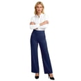 thumbnail image 6 of Laqbezok Women's High Waist Flare Yoga Pants, Bootcut Work Trousers with Pockets, Athletic Dress Slacks for Office & Gym, 6 of 7