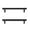 Black, variant on Danya B. Decorative 24" Floating Wall Décor Display Ledge Shelves – (Set of 2) - White