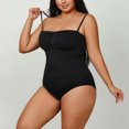 thumbnail image 6 of JGGSPWM Bodysuit for Women Tummy Control Shapewear Seamless Tight Strapless Suspender Body Clothes Body Shaping Open Jumpsuit Black XXXL, 6 of 7
