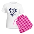 thumbnail image 5 of CafePress - Whale Sahrk Blue Spiral Women's Light Pajamas - Women's Short Sleeve Print T-Shirt and Pants Light Cotton Pajama Set, 5 of 7