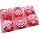 thumbnail image 2 of Molde 6 flores en silicona, para muffins, bizcocho de chocolate o molde de jabón, 2 of 2
