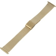Hadley-Roma Men's MB3805RYSQ-22 22mm 14K Yellow Gold-Plated Watch Bracelet