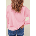 thumbnail image 6 of Women's Pink Merry + Bright Christmas Graphic Sweatshirt - Casual Holiday Style - [ZhiHiMeRi] | (US 20-22)2XL, 6 of 6