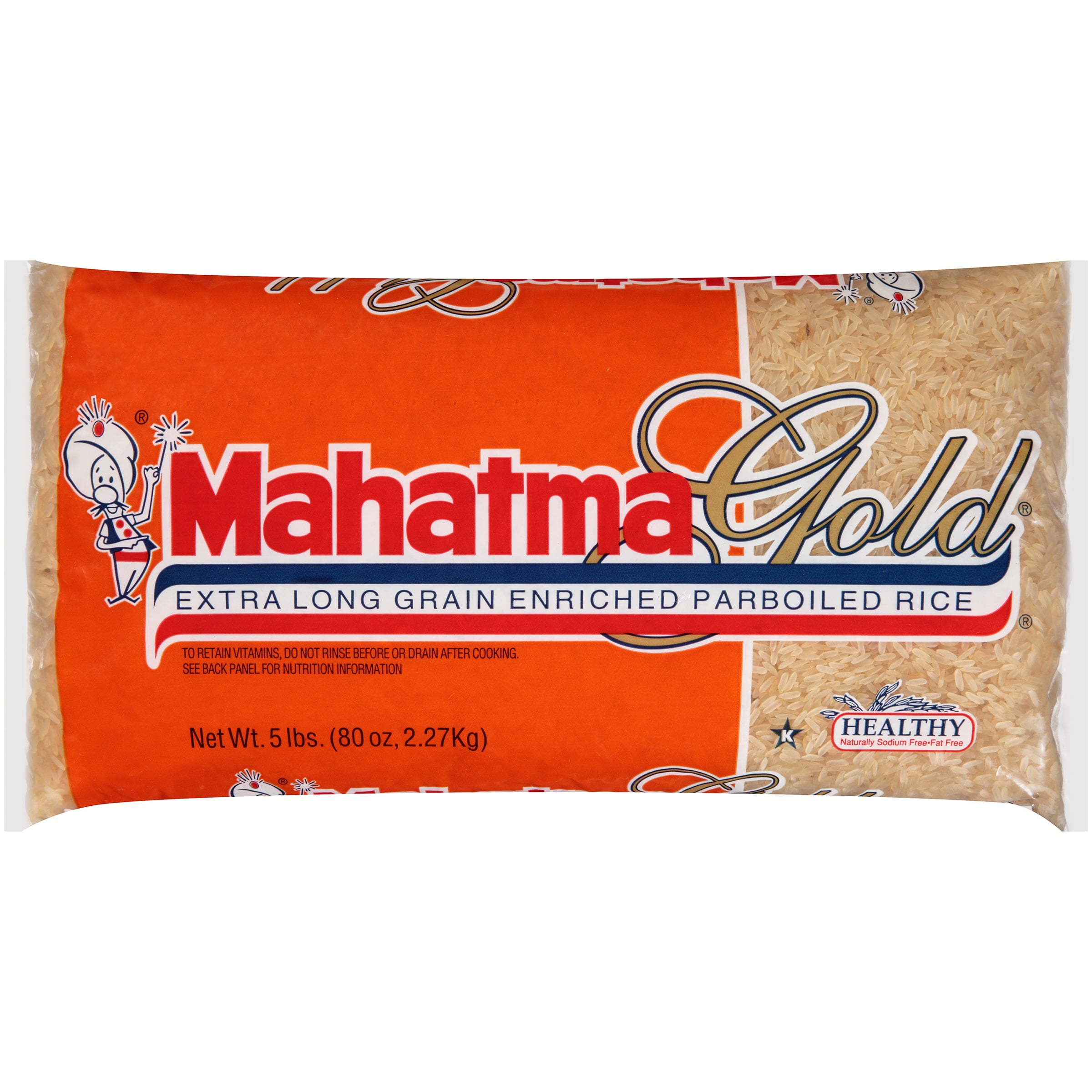 Mahatma Gold® Extra Long Grain Enriched Parboiled Rice 5 lb. Bag