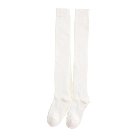 

Profit 1 Pair Women Long Stockings Thickened Autumn Winter Warm Adults Dress Tight Socks Footwear Supplies for Female Girls White