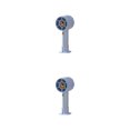 thumbnail image 3 of Inteprter Mini ventilador portátil Súper silencioso Gran viento Ventiladores de refrigeración inalámbricos Bolsillo exterior Ventilador de Azul 2Conjunto, 3 of 6