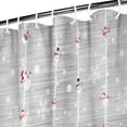 thumbnail image 3 of Gray Christmas Snowman Pattern Shower Curtain 84"x72" ,Bathroom Decorative Shower Curtains Set with 12 Hooks,Modern Waterproof Washable Shower Curtain, 3 of 6