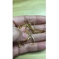 thumbnail image 2 of QQTDFG Wholesale Lot Beads Jewelry Findings 18K Gold Filled Pinch Ring Hook Earrings-100PCS, 2 of 9