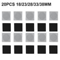 thumbnail image 1 of 20PCS Square Coin Capsules With Black Shims For Different Coin Sizes Transparent Adjustable Foam Liner Convenient For Storage, 1 of 6