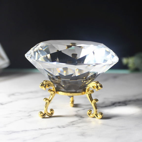 FRCOLOR  3 Pcs Diamond Shape Centerpiece Table Decorations Crystal Ornaments Bride