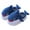 B Navy, variant on Kilaqueen Boys Girls Kids Slippers Plush Warm Thick Soles Non-Slip Shark Slippers Cute Animal Indoor Bedroom Winter Shoes