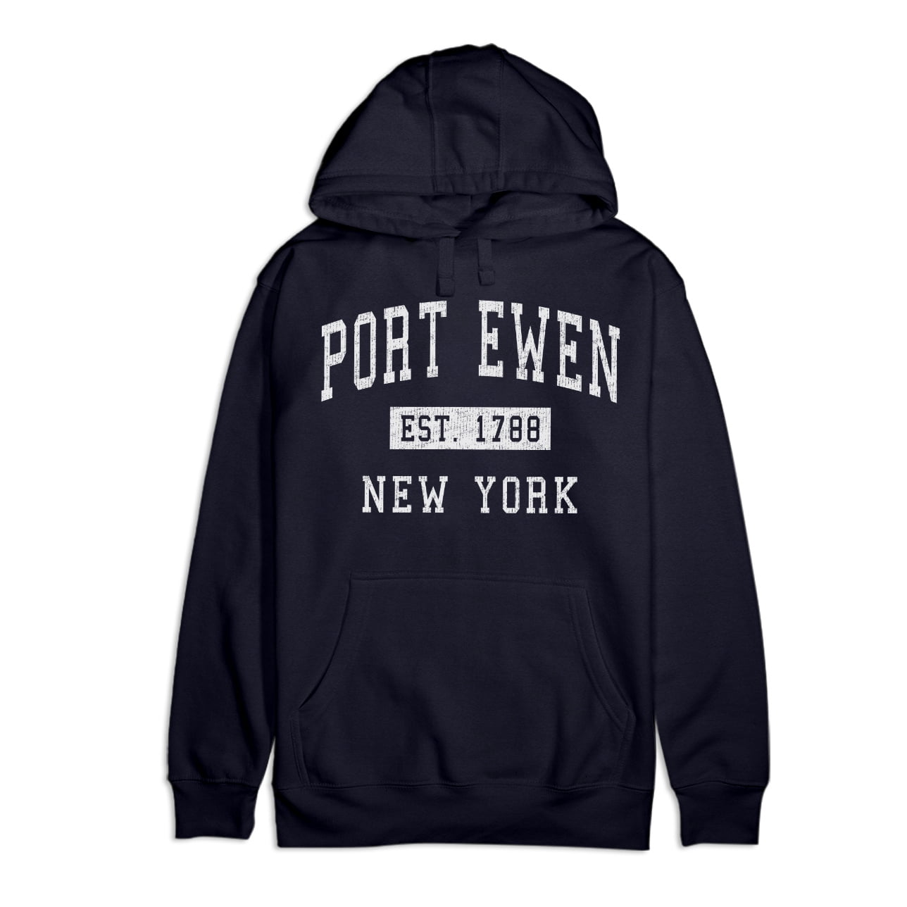 Port Ewen New York Classic Established Premium Cotton Hoodie