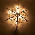thumbnail image 3 of Kurt Adler 10-Light 6-Point Capiz Star Treetop with Scroll Design, 3 of 6