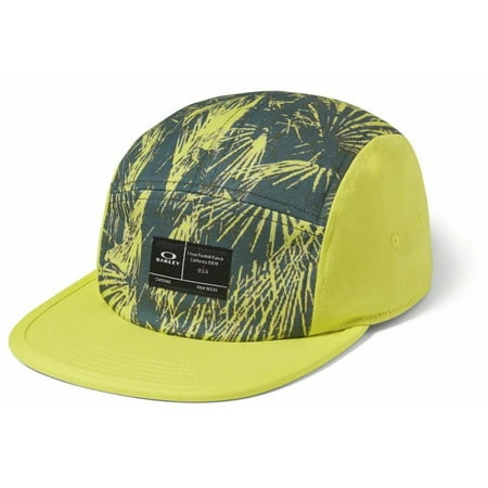 Oakley Men's Latch 5 Panel Camper Hat Cap - Bright Lime