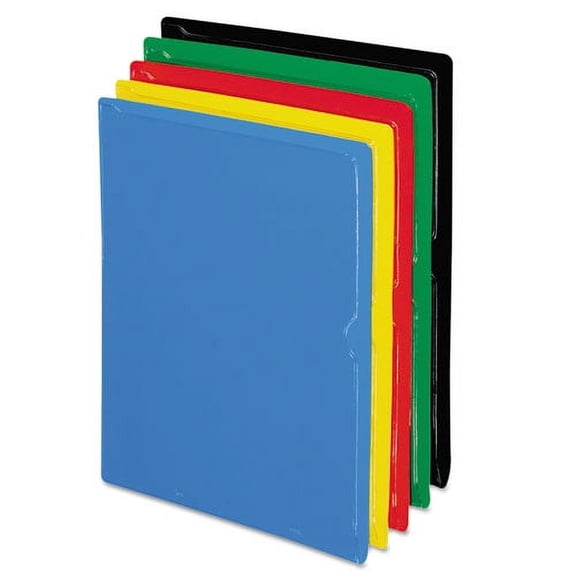 Vinyl Organizers, Letter Size, Assorted Colors, 25/box | Bundle of 2 Boxes