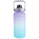 thumbnail image 1 of Lieonvis Botella de Agua de 2 Litros Botella de Agua Motivacional con Marcador de Tiempo y Capacidad Botella de Agua Deportiva sin Bpa Marcas de Tiempo de Seguimiento Medidas Diarias Taza de Agua Garantiza Beber Suficiente Agua para Gimnasio, 1 of 8