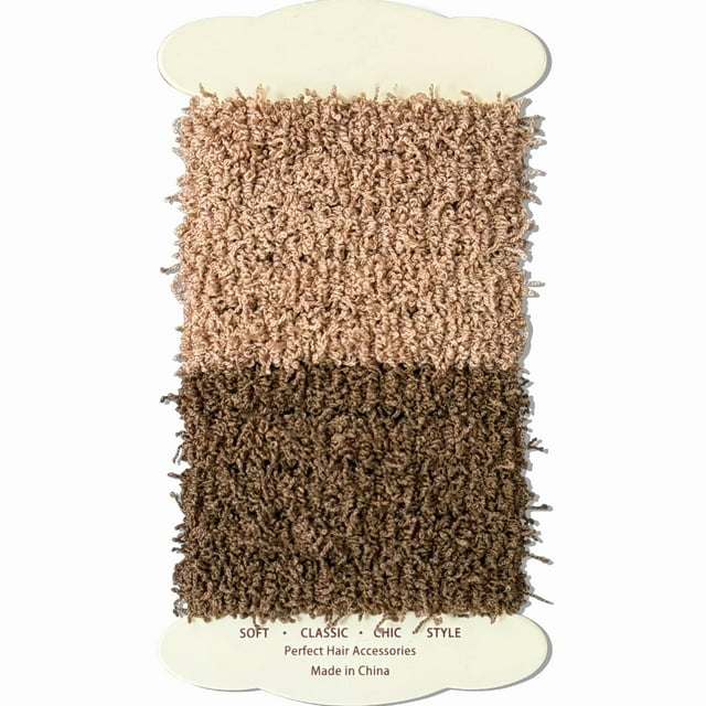 Jseng 10 paquetes de gomas para el cabello – Elásticos gruesos sin daños – Bandas elásticas de rizo sin costuras para coletas – Accesorios para el cabello grueso y rizado – Marrón neutro
