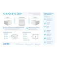 thumbnail image 4 of Tarja BANTÉ de ceramica reversible Vanita 51cms Blanco Esmaltado, 4 of 4