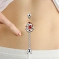 thumbnail image 4 of Belly Button Dangle 14G Curved Statement Stylish Belly Piercing Jewelry for, 4 of 7