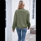 thumbnail image 4 of Chaqueta Informal de Mujer con Cuello Alto y Cremallera, Ideal para Otoño. Conjuntos con Bolsillos. Verde L, 4 of 10