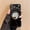 Black, variant on For iPhone 14 Phone Case,With Back Circular Make-up Mirror,Camera Lens Protector,360°Rotatable Ring Kickstand,Glossy Shockproof Durable Cover,PC + TPU Hybrid Phone Case,Black