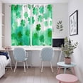 thumbnail image 4 of St. Patrick's Day Kitchen Curtains Window Panels, Watercolor Country Green Lucky Clovers Insulated Window Treatment Curtain, Grommet Curtains for Bedroom/Living Room/Bathroom, 2 Piece 52"Wx72"L, 4 of 8