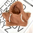 thumbnail image 1 of 1 sudaderas con capucha cálidas de invierno para mascotas, ropa de exterior para animales pequeños, conejito, gatito, bebé, conejillo de indias, sudadera de Cosplay,Marrón, 1 of 7