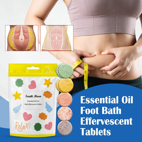 Liquidation! 7 Pcs/sac Huile Végétale Naturelle Bain de Pieds Comprimés Effervescents Drainage Lymphatique Trempage des Pieds Spa pour Pieds Soins des Pieds