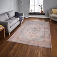 thumbnail image 7 of GLN Rugs Tiriala - Indoor, Machine Washable Area Rug 4'x6' Multi/Pink Home Carpet, 7 of 7