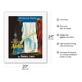 thumbnail image 2 of Victoria Falls - Visit Southern Africa - Farrell Lines - Vintage Ocean Liner Travel Poster by Frederick Siebel c.1948 - Fine Art Rolled Canvas Print 16in x 20in, 2 of 4