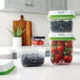 thumbnail image 5 of Rubbermaid Clear Plastic Dishwasher Safe Strawberry Food Storage Container (2 Count), 5 of 7