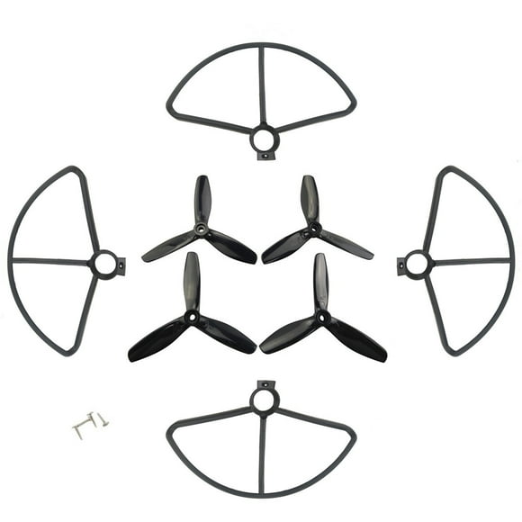 BLLRC 4pcs Three-Bladed Paddle And Protective Cover for MJX B5W F20 Drone