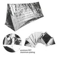 thumbnail image 4 of Manta de Emergencia, Manta Térmica Con Revestimiento de Aluminio Pet, Manta de Supervivencia Con 5 pianas para acamp y caminar, 4 of 7