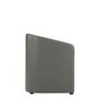 thumbnail image 6 of Manhattan Comfort Anna 19.69" Round Faux Leather Dining Chair in Pewter (2 Pc), 6 of 10