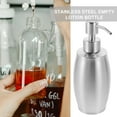 thumbnail image 2 of SWETRACE Shampoo Dispenser Lotion Dispenser Bottle Silver Leakproof Home Supplies Bathroom 1Pcs, 2 of 8