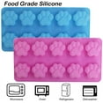 thumbnail image 2 of Molde de silicona de grado alimenticio para huellas de patas, SourceTon, juego de 4 paquetes reutilizables para perro, gato, animal, pata, helado, caramelo, chocolate, molde para hornear, 2 of 5