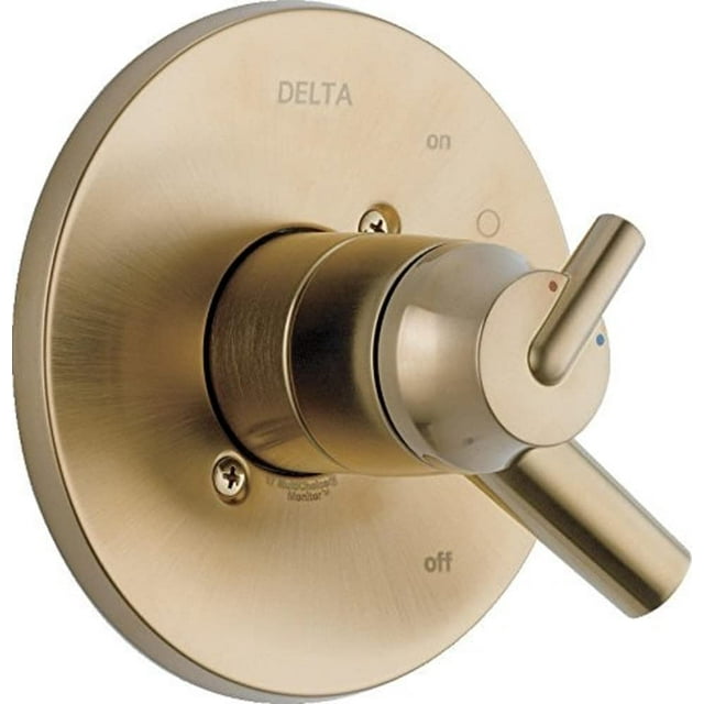 Delta Faucet Trinsic 17 Series Dual-Function Shower Handle Valve Trim Kit, Champagne Bronze T17059-CZ (Valve Not Included)
