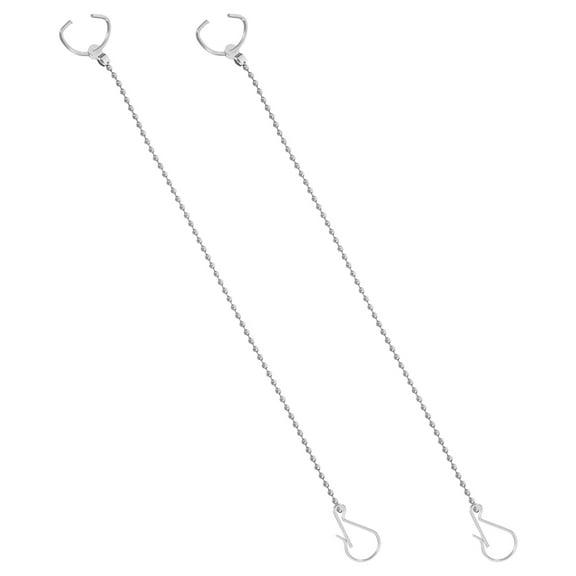 NICEXMAS Toilet Handle Chain Stainless Steel Replacement Part Bathroom Renovation 2Pcs
