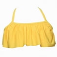 thumbnail image 5 of mgoYE Girl Swimsuit 10 12 Girls Bikini Set 2 Piece Swimsuit - Beach Sports Bathing Suit Scoop Neck Adjustable Straps Padded Kids Teen(Yellow,9-10 Years), 5 of 9