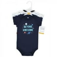 thumbnail image 2 of Hudson Baby Infant Boy Cotton Bodysuits, Space, 3-6 Months, 2 of 5